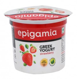 Epigamia Green Yogurt Strawberry   Cup  90 grams